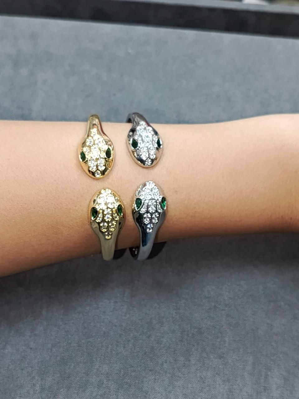 Stainless Steel / Gold Plated Snake
